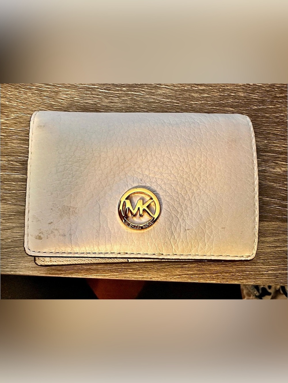 Michael Kors White Leather Wallet